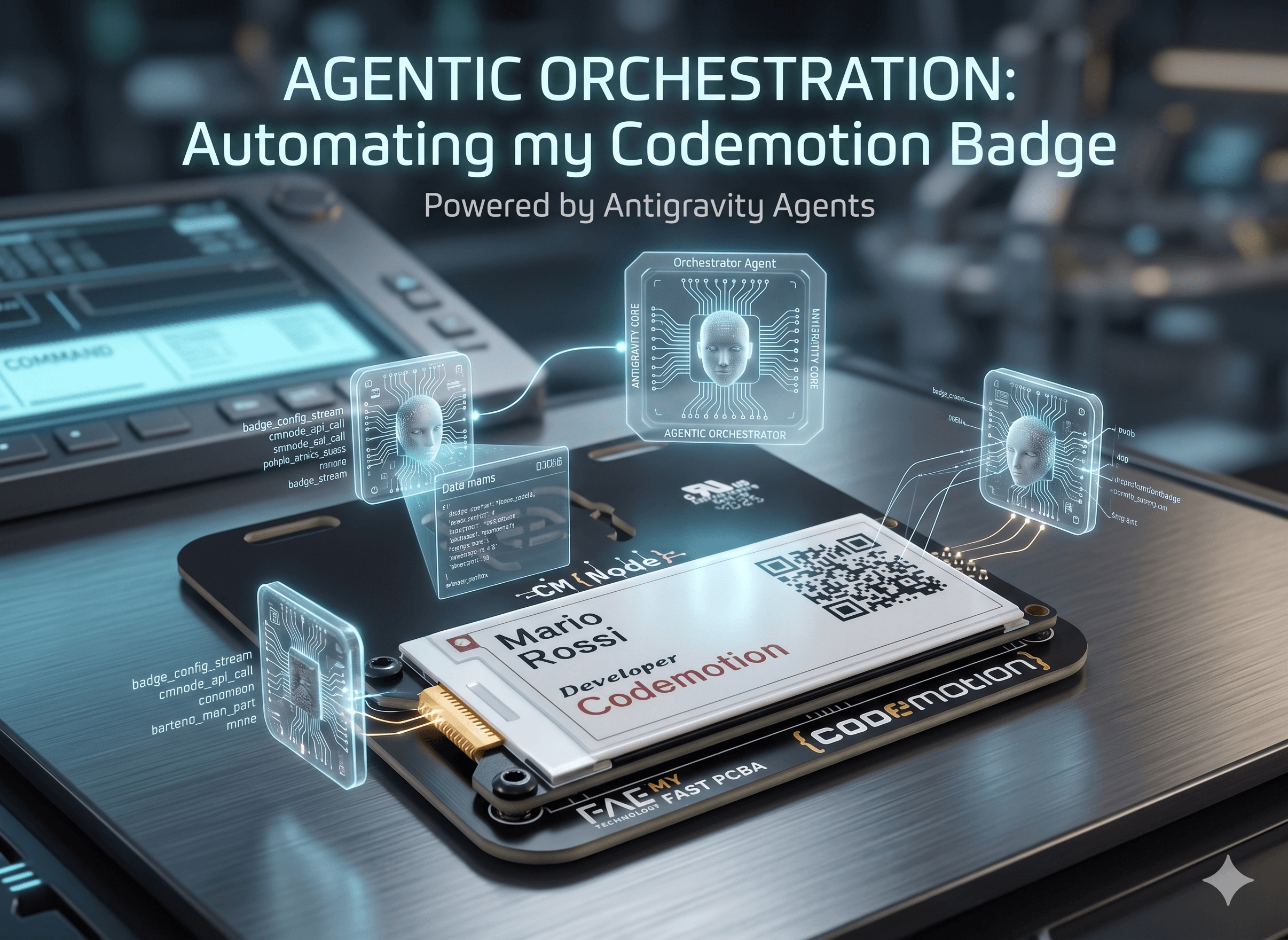 Automating my Codemotion Badge with Antigravity